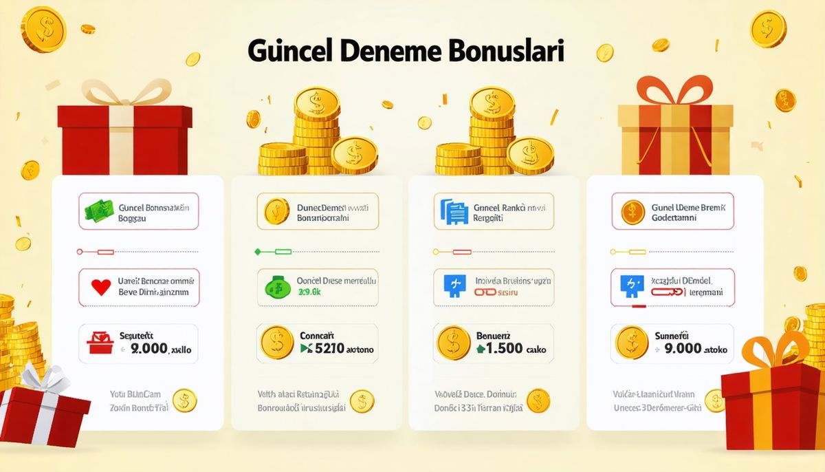 Güncel Deneme Bonusları Listesi: En Avantajlı Teklifleri Keşfedin